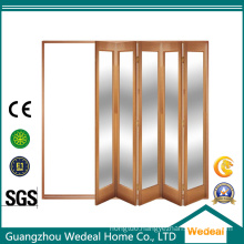 Solid Wood Bifolding Interior Room 4 Panel Door for Residential Project